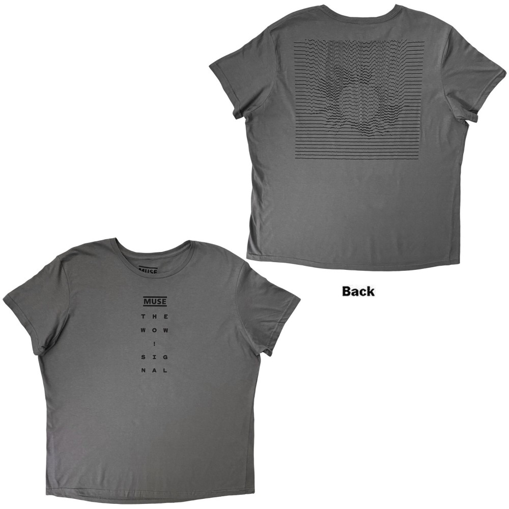 Muse - Logo and Signal Herren TShirt - Grau